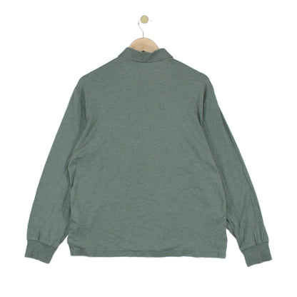 Mens Polo Shirt Stretch Custom Slim Fit Long Sleeve