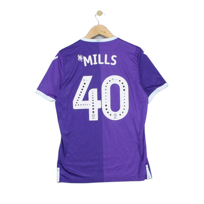 Mens Stoke City Football Shirt #40 Mills Away Jersey