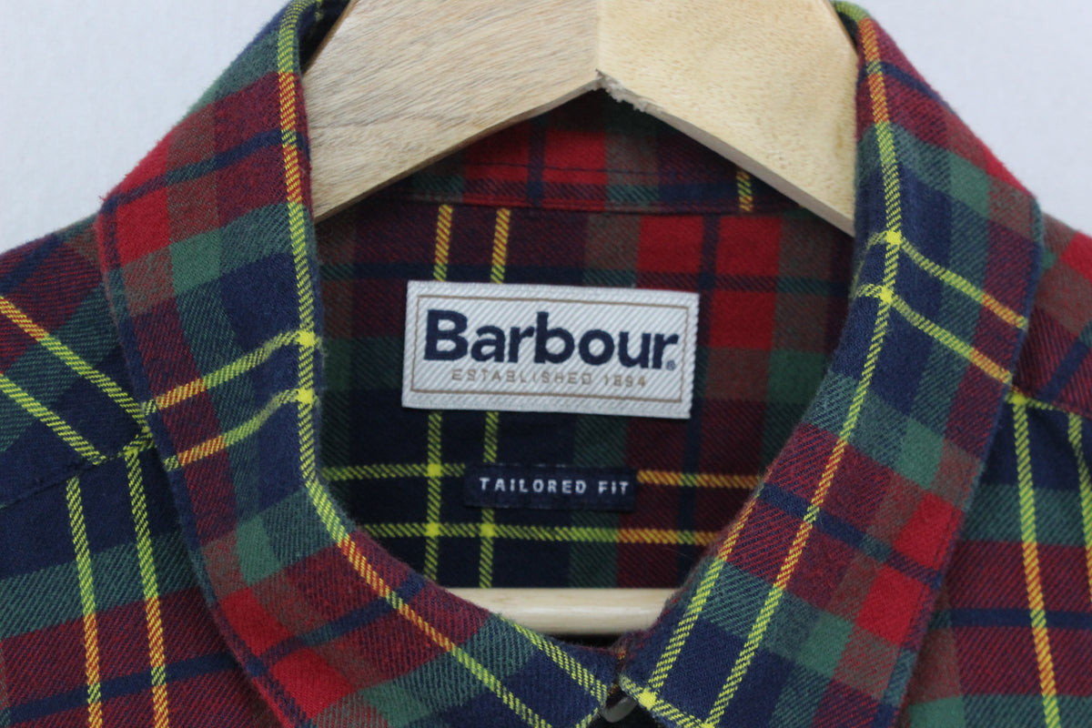 Mens Check Shirt Tartan Long Sleeve Button Up Classic