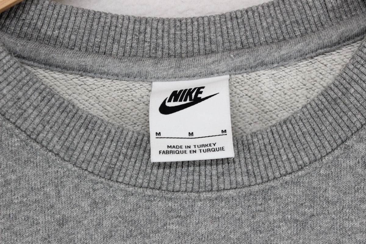 Mens Spell Out Sweatshirt Crew Neck Logo Cotton