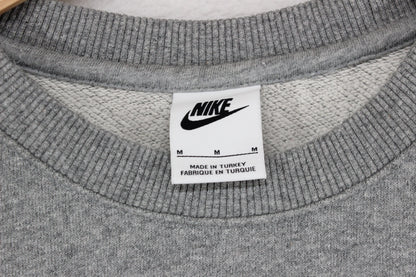 Mens Spell Out Sweatshirt Crew Neck Logo Cotton