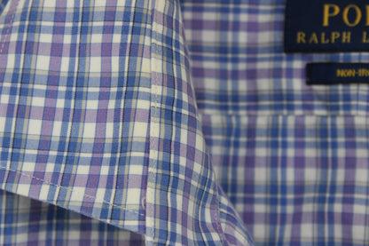 Mens Check Shirt Long Sleeve Non Iron