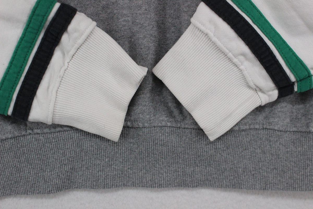 Mens Spell Out Sweatshirt Crew Neck Logo Cotton
