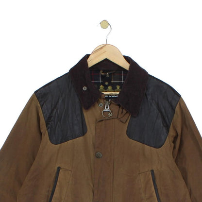 Mens Waxed Jacket Full Zip Plaid Lining Cotton