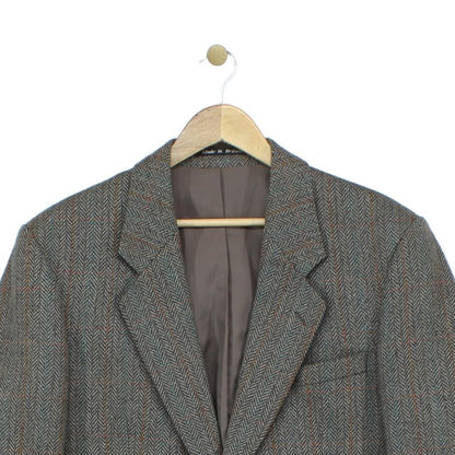 Mens Tweed Blazer Uk Made Wool Blend