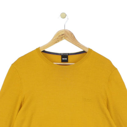 Mens Fine Knit Jumper Wool Crew Neck