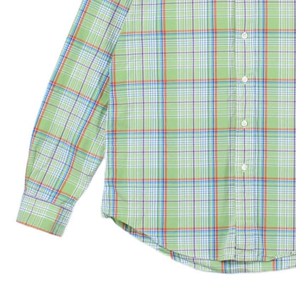 Mens Check Shirt Custom Fit Long Sleeve
