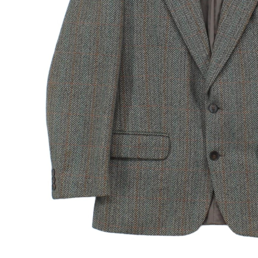 Mens Tweed Blazer Uk Made Wool Blend
