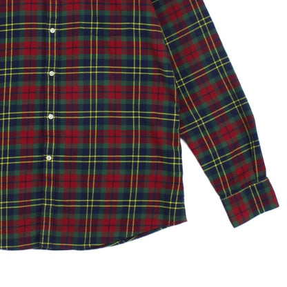 Mens Check Shirt Tartan Long Sleeve Button Up Classic
