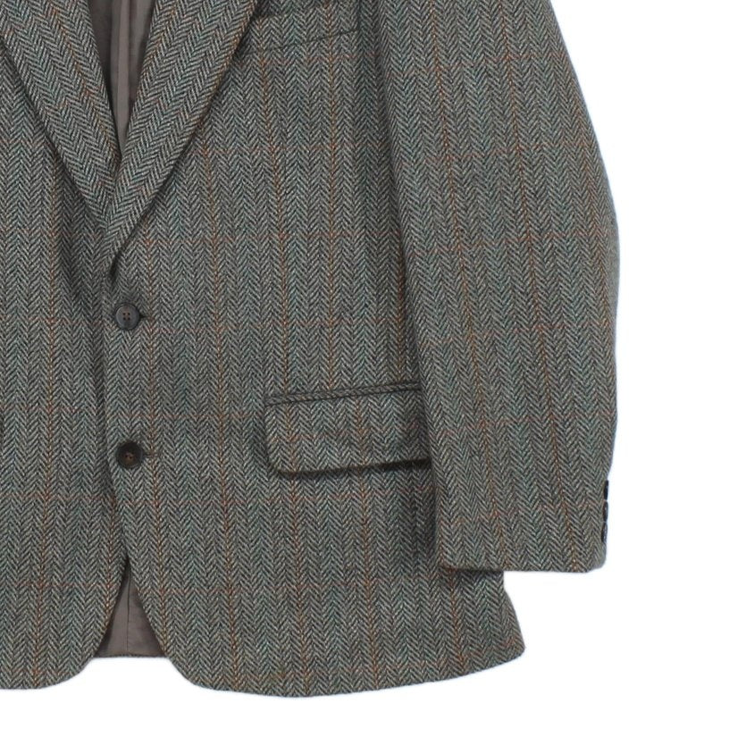 Mens Tweed Blazer Uk Made Wool Blend