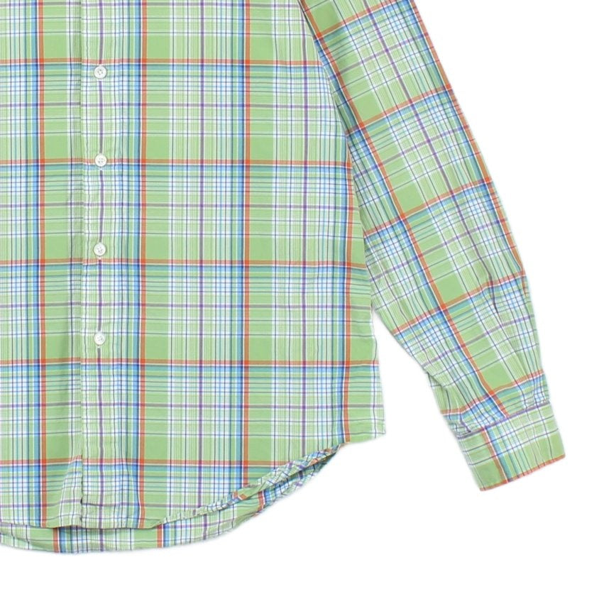 Mens Check Shirt Custom Fit Long Sleeve