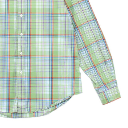 Mens Check Shirt Custom Fit Long Sleeve