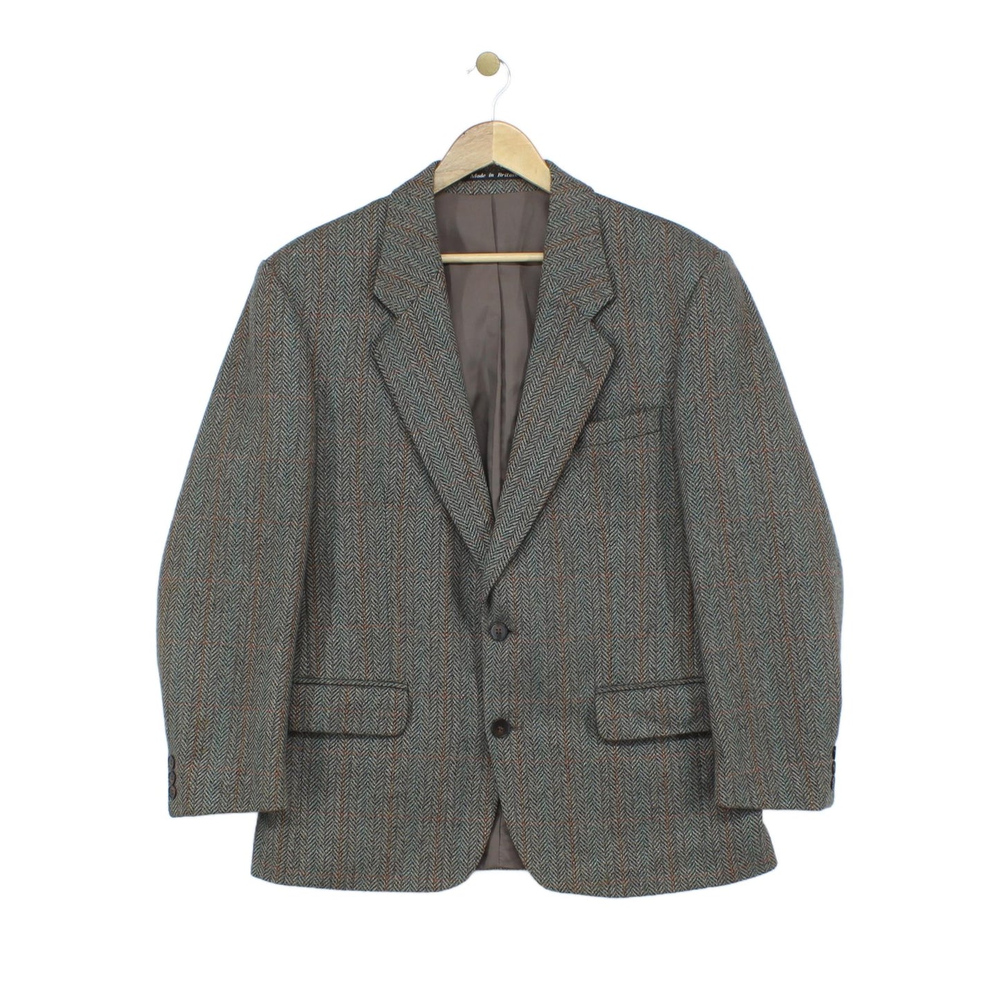 Mens Tweed Blazer Uk Made Wool Blend