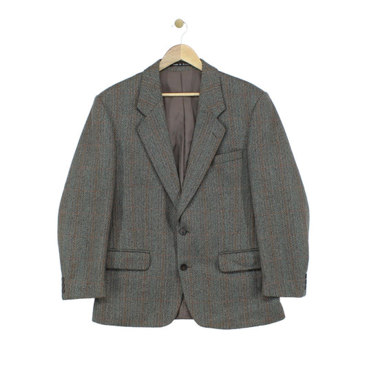 Mens Tweed Blazer Uk Made Wool Blend