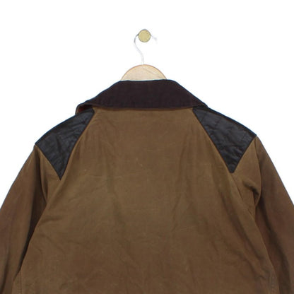 Mens Waxed Jacket Full Zip Plaid Lining Cotton