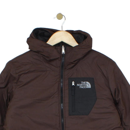 Boys Quilted Jacket Hooded Full Zip Reversible