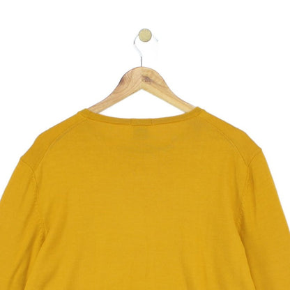 Mens Fine Knit Jumper Wool Crew Neck