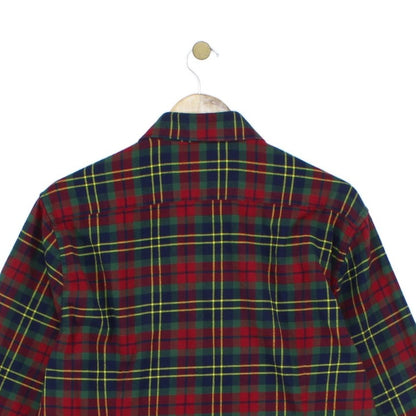 Mens Check Shirt Tartan Long Sleeve Button Up Classic