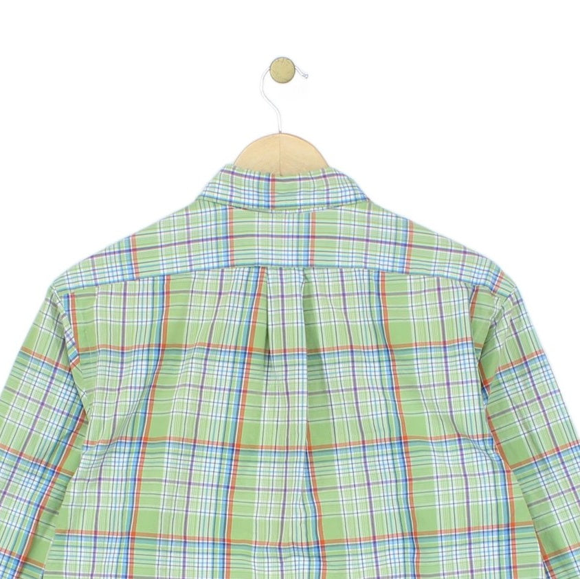Mens Check Shirt Custom Fit Long Sleeve