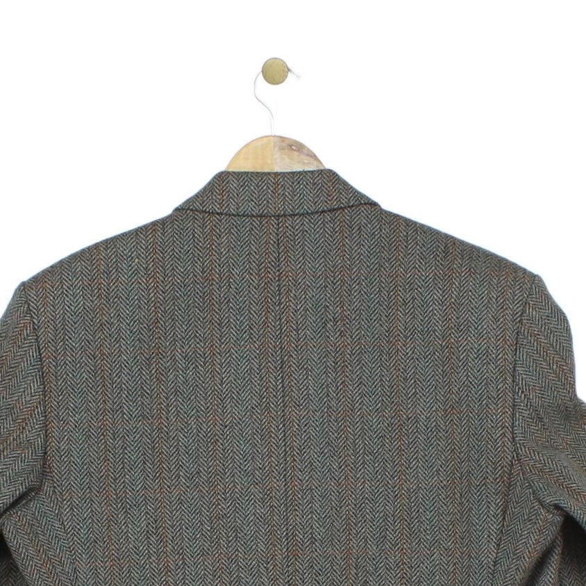 Mens Tweed Blazer Uk Made Wool Blend