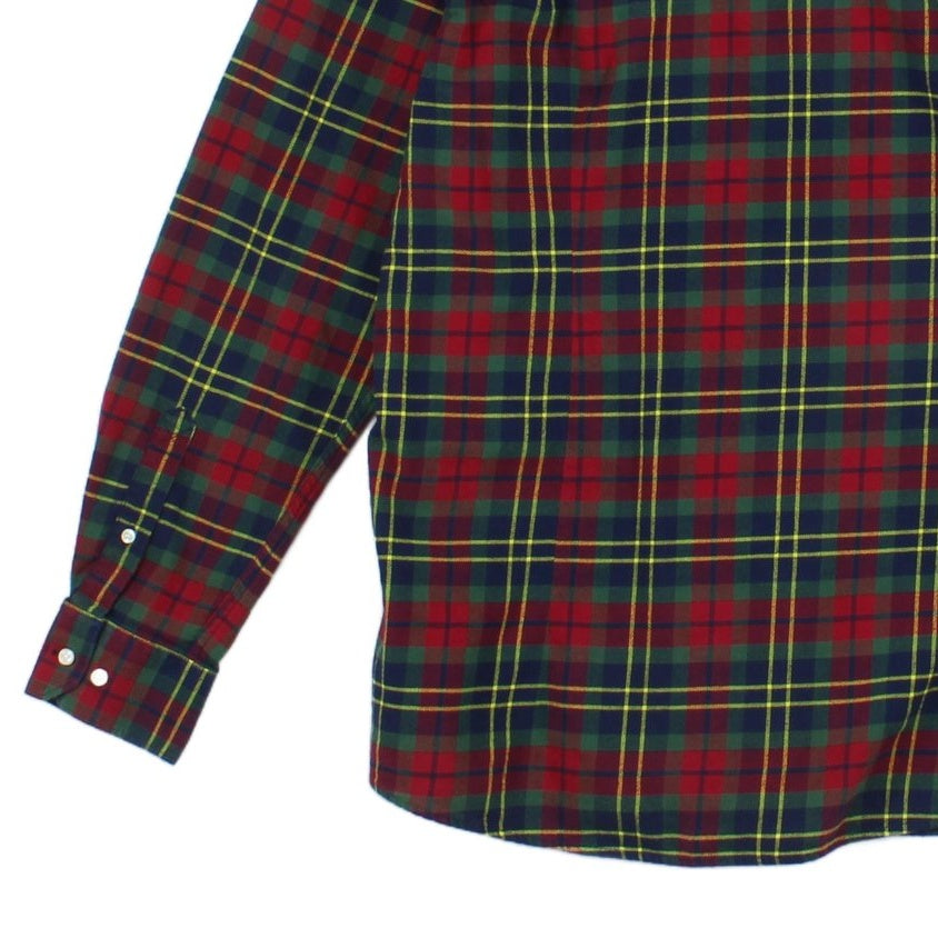 Mens Check Shirt Tartan Long Sleeve Button Up Classic