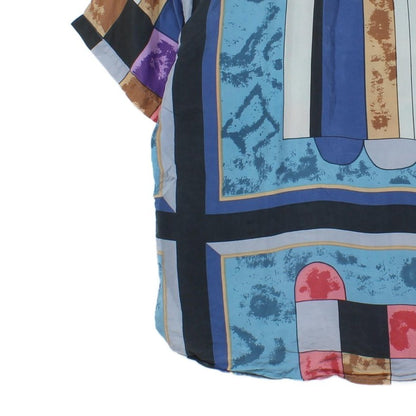 Mens Geometric Shirt Short Sleeve