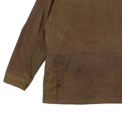Mens Waxed Jacket Full Zip Plaid Lining Cotton