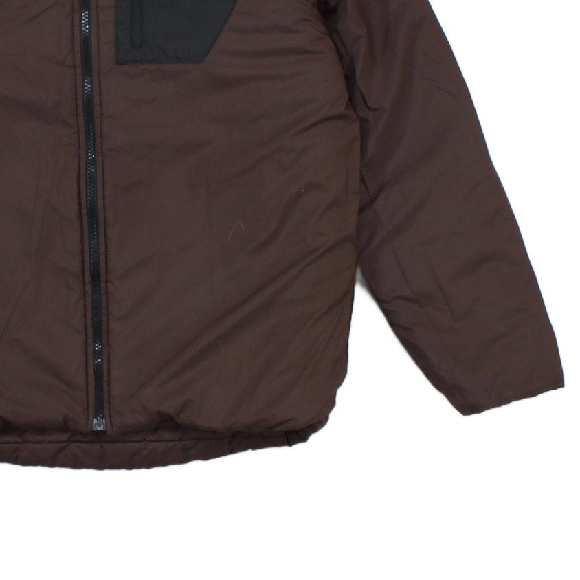 Boys Quilted Jacket Hooded Full Zip Reversible