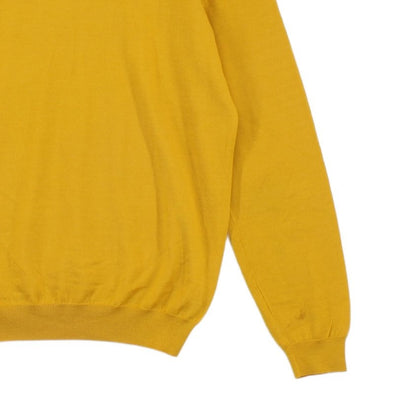 Mens Fine Knit Jumper Wool Crew Neck