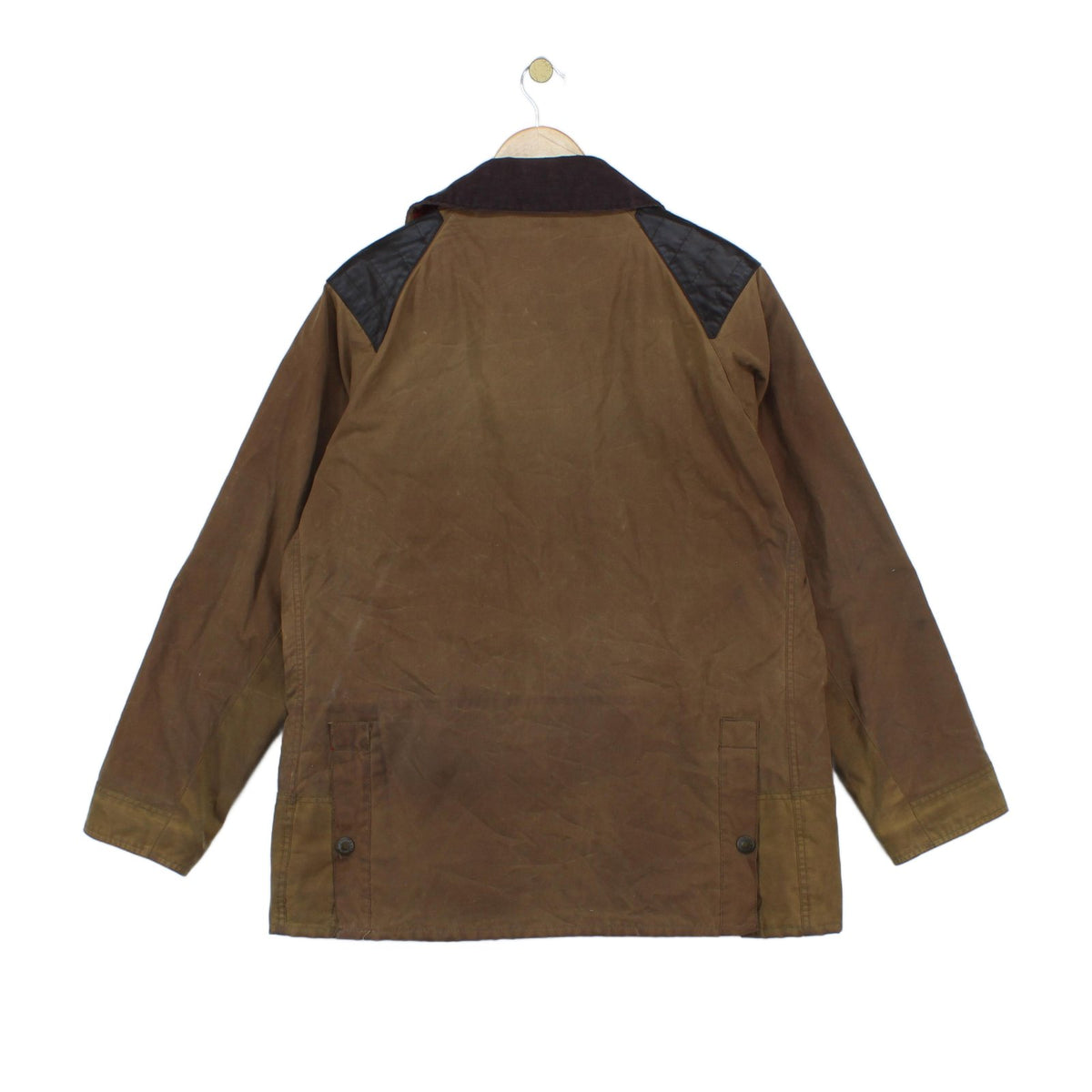 Mens Waxed Jacket Full Zip Plaid Lining Cotton