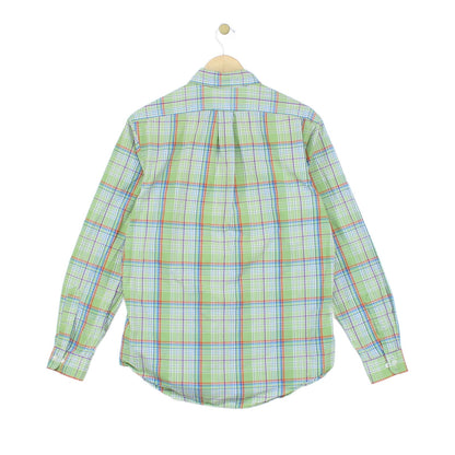 Mens Check Shirt Custom Fit Long Sleeve