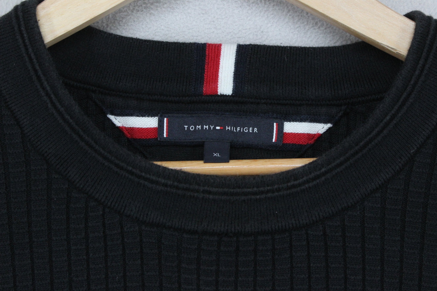 Mens Ribbed Jumper Crew Neck