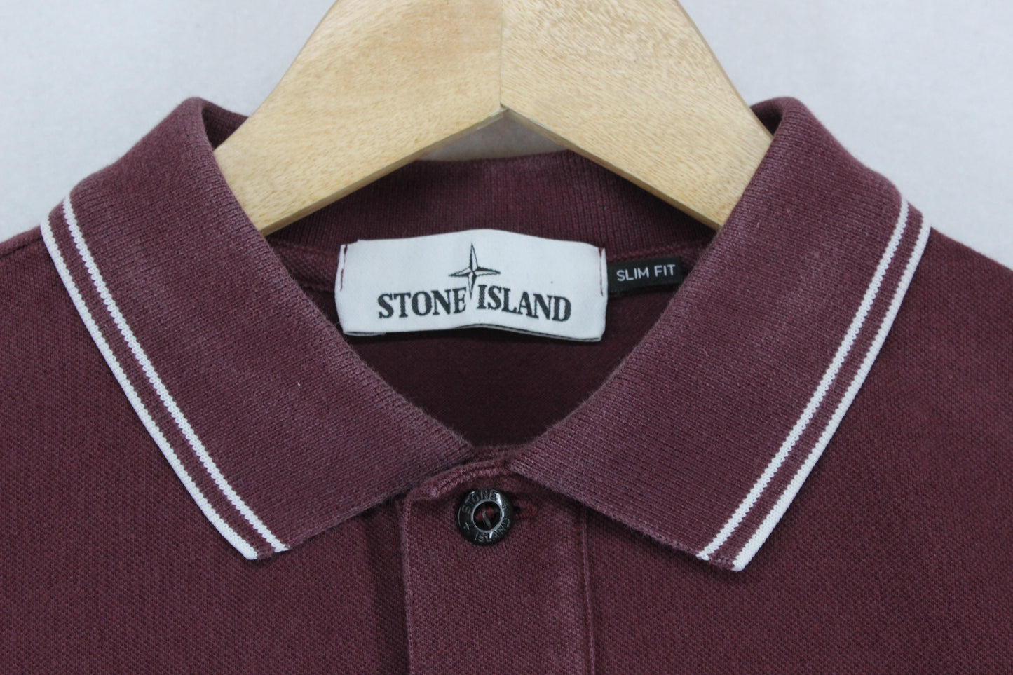 Mens Polo Shirt Slim Fit Long Sleeve Embroidered