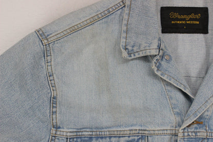 Mens Denim Jacket Motorcycle Reworked Cotton