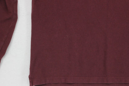 Mens Polo Shirt Slim Fit Long Sleeve Embroidered