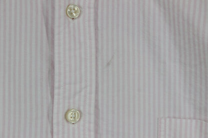 Mens Striped Shirt Oxford Banker Regular Fit Long Sleeve