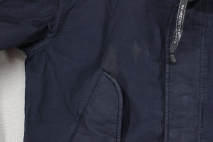 Mens Jacket Hooded Full Zip Cotton