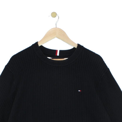 Mens Ribbed Jumper Crew Neck