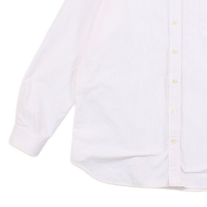 Mens Striped Shirt Oxford Banker Regular Fit Long Sleeve