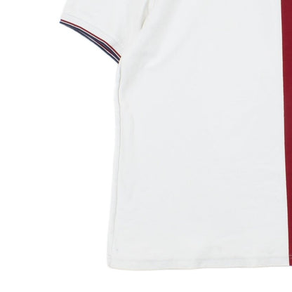 Mens Striped Polo Shirt Made In Portugal 1/4 Zip