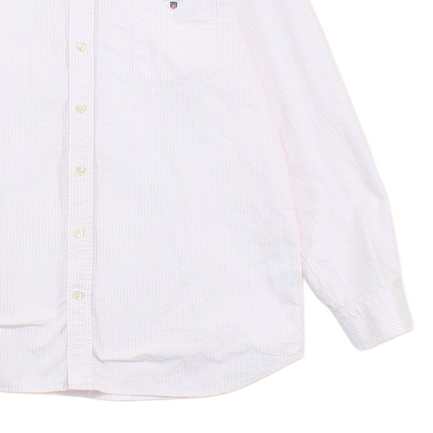 Mens Striped Shirt Oxford Banker Regular Fit Long Sleeve