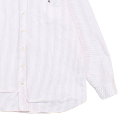 Mens Striped Shirt Oxford Banker Regular Fit Long Sleeve