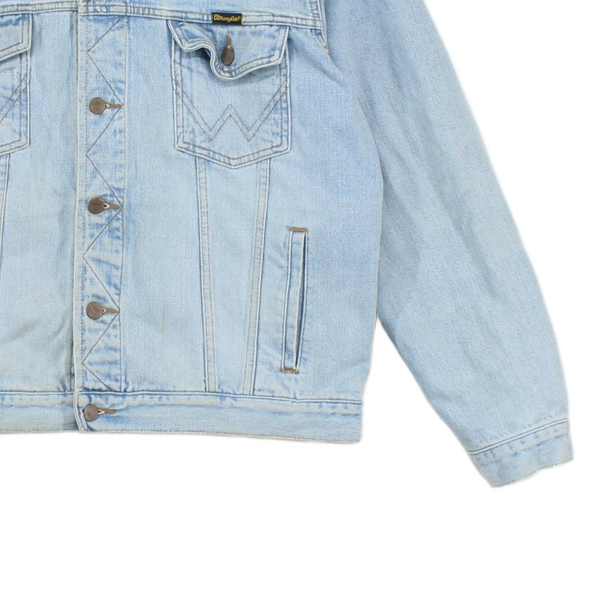 Mens Denim Jacket Motorcycle Reworked Cotton
