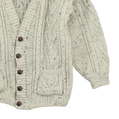 Womens Cable Knit Cardigan Chunky Knit Wool