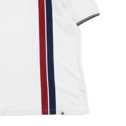 Mens Striped Polo Shirt Made In Portugal 1/4 Zip