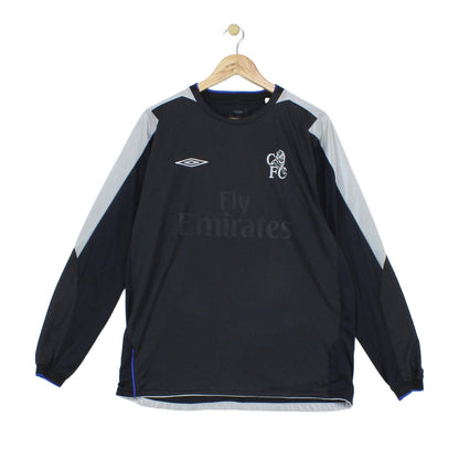 Mens Chelsea 2004-05 Football Shirt Away Jersey Long Sleeve
