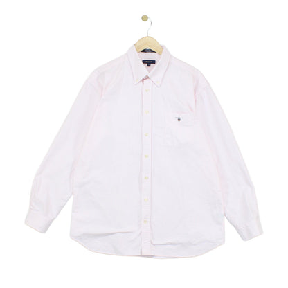 Mens Striped Shirt Oxford Banker Regular Fit Long Sleeve