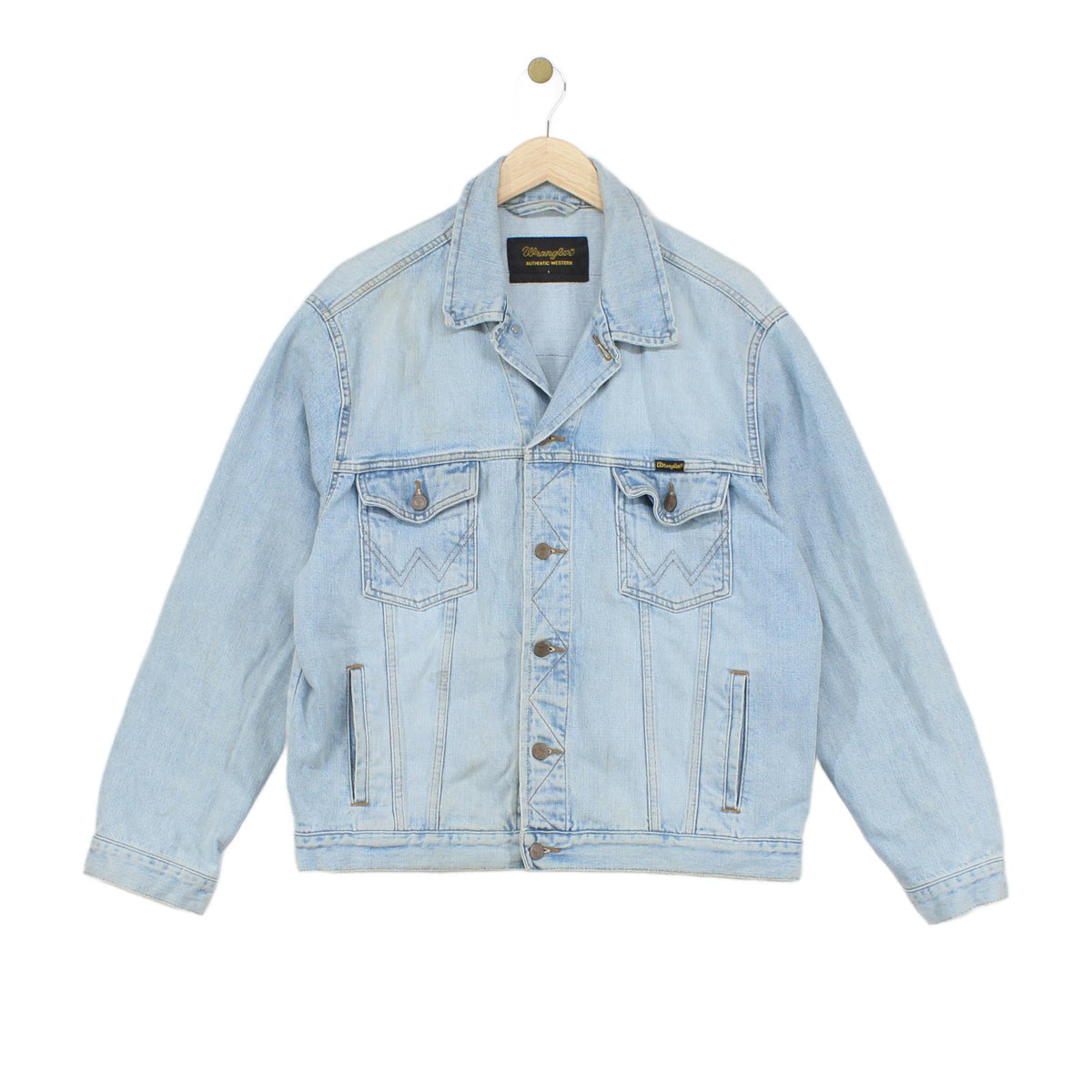 Mens Denim Jacket Motorcycle Reworked Cotton