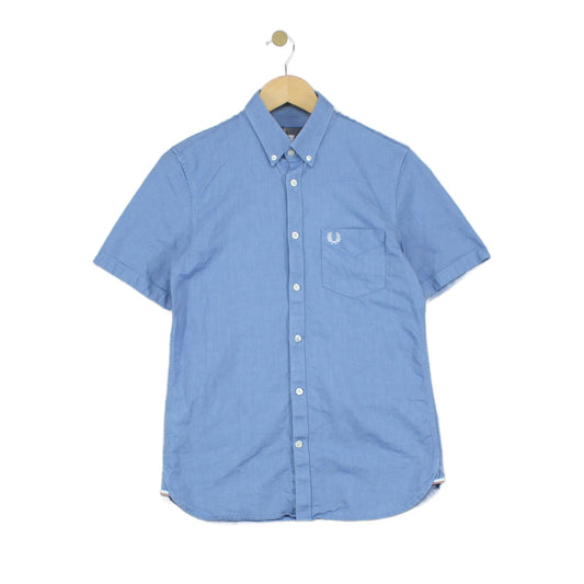 Mens Oxford Shirt Summer Button Up Short Sleeve