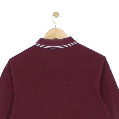 Mens Polo Shirt Slim Fit Long Sleeve Embroidered